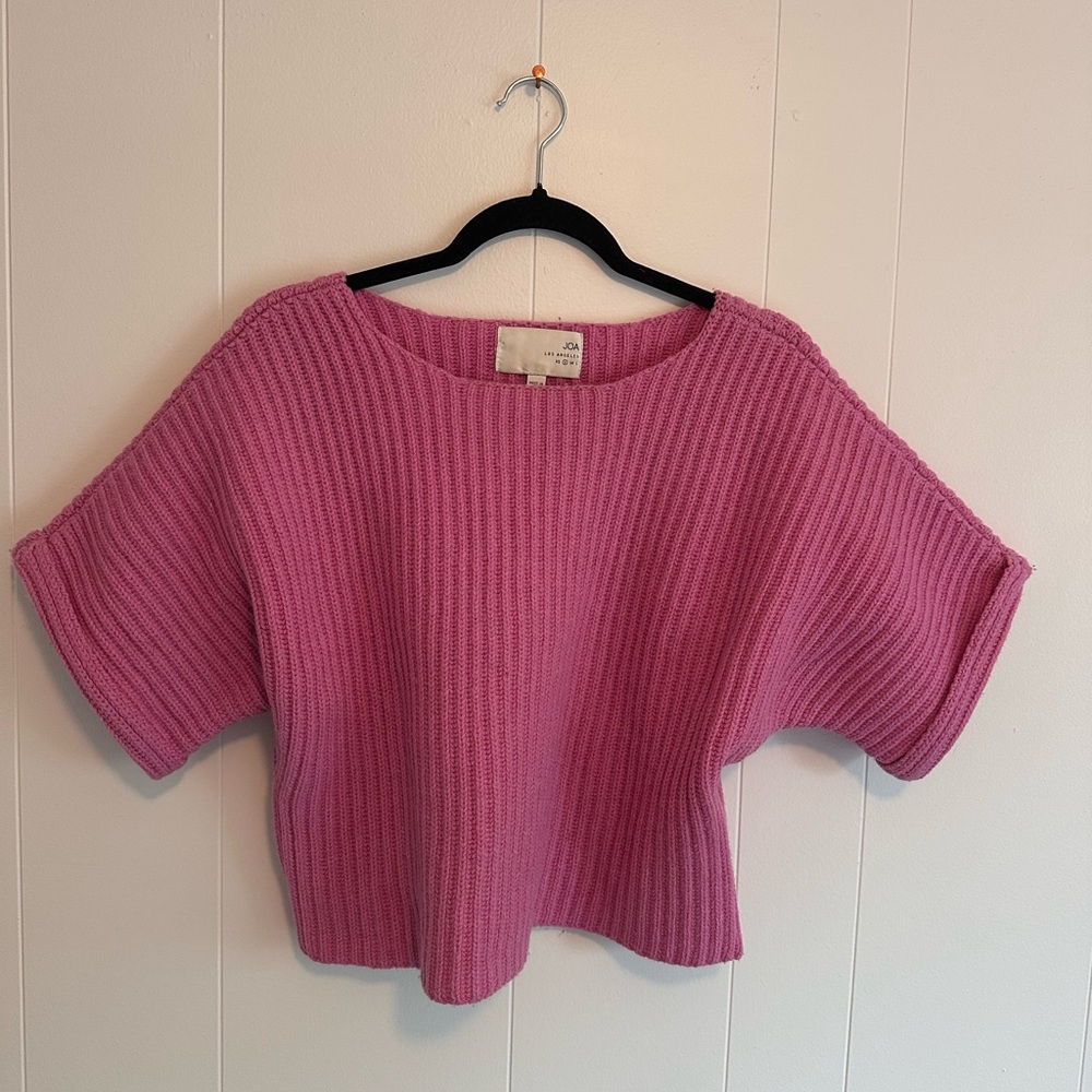 J.O.A. Vibrant Pink Wool Top